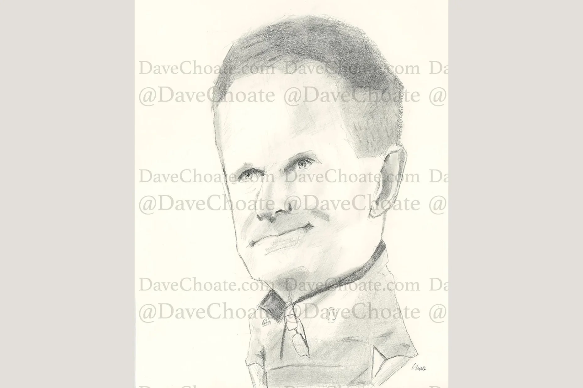 Curt Cignetti, Indiana Hoosiers Football Coach and National Champion original pencil drawing 11" x 14"