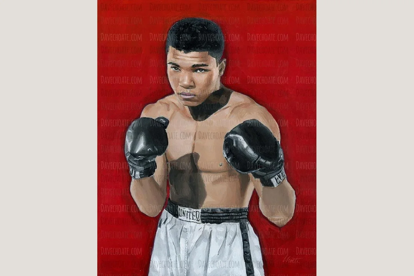 Muhammad Ali Original Acrylic Painting 11" x 14"