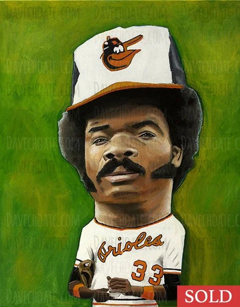 Eddie Murray, Baltimore Orioles. Measures 16x20