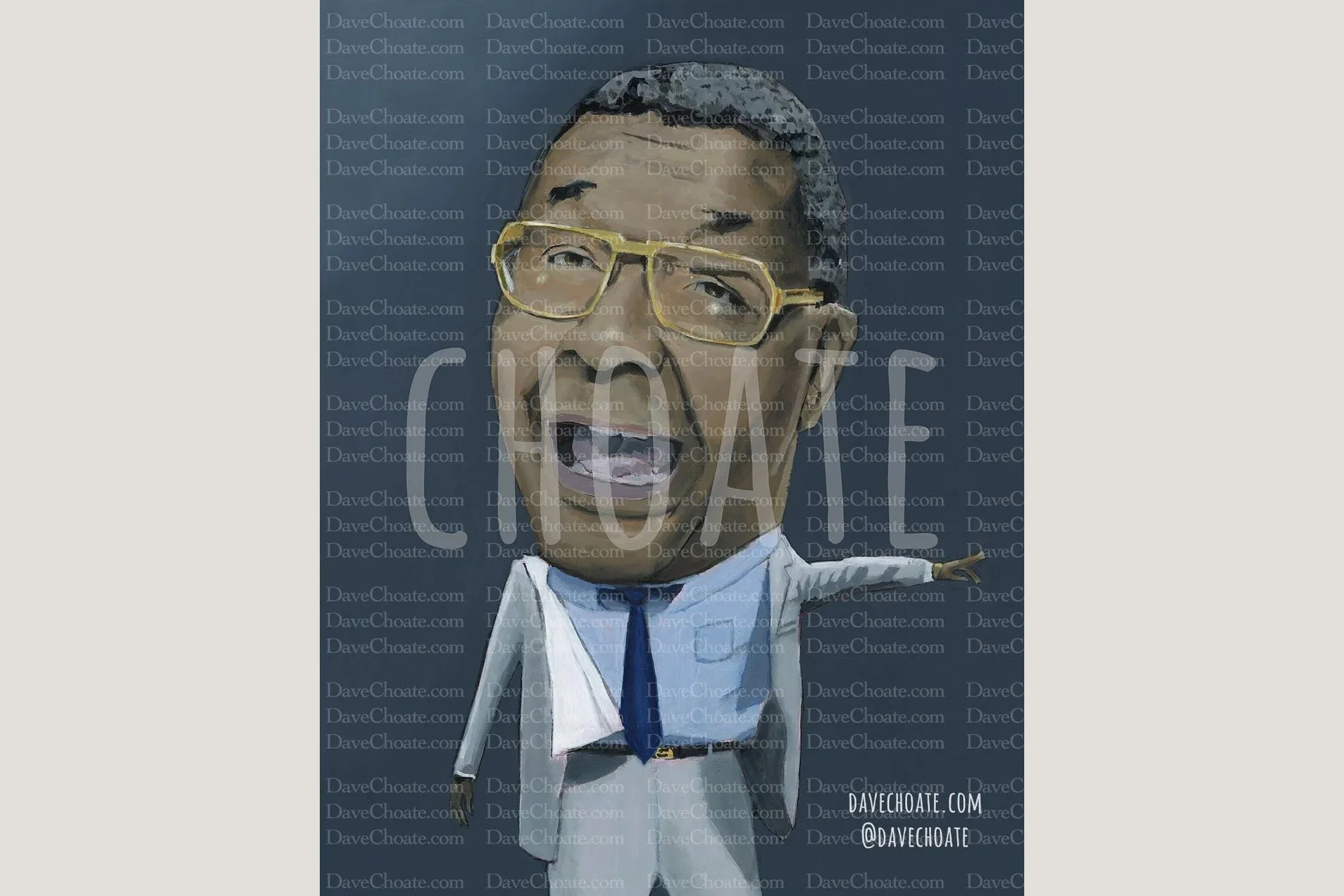 John Thompson, Georgetown Hoyas Basketball Art Photo Print from Original Painting