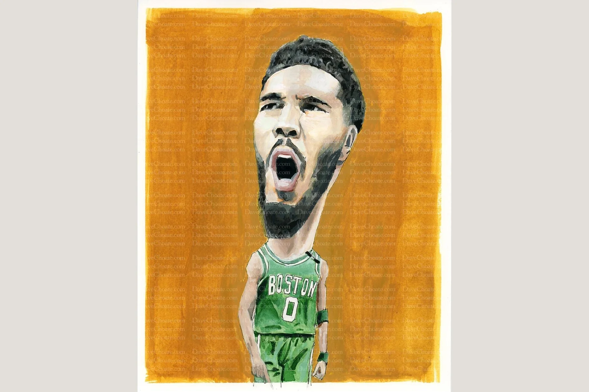 Jayson Tatum, Boston Celtics Art Photo Print