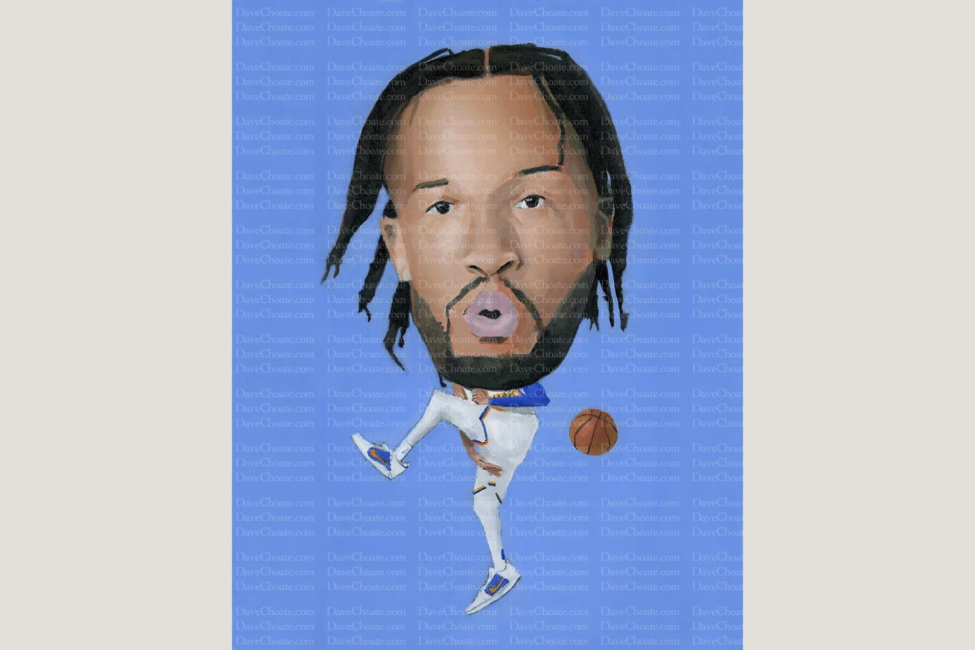 New York Knicks, Jalen Brunson art photo print from an original acrylic painting