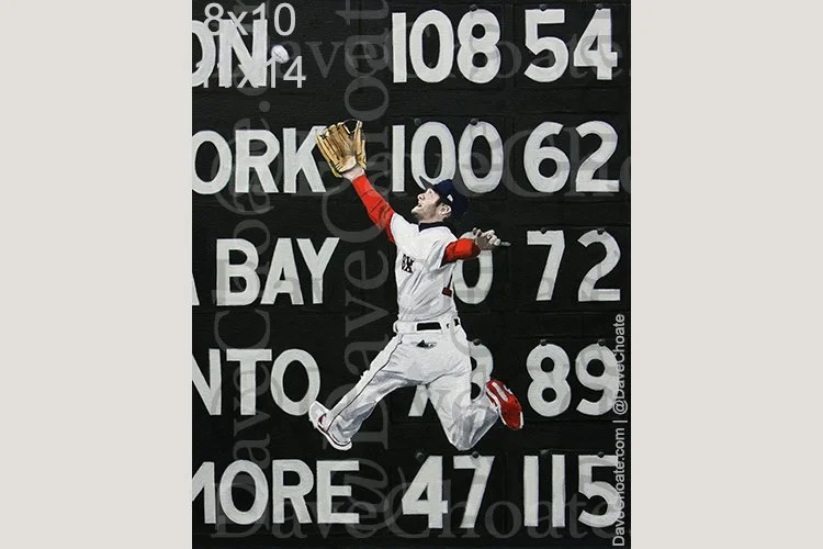 Andrew Benintendi, Boston Red Sox Art Photo Print from an original acrylic painting (Copy)