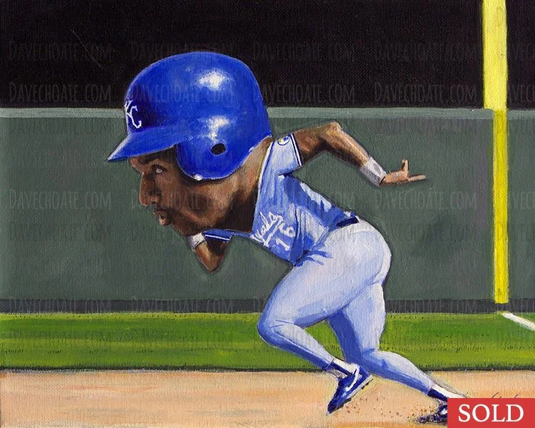 Bo Jackson, Kansas City Royals. Measures 11x14