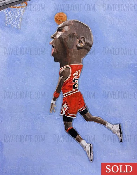 Michael Jordan, Chicago Bulls. Measures 11x14