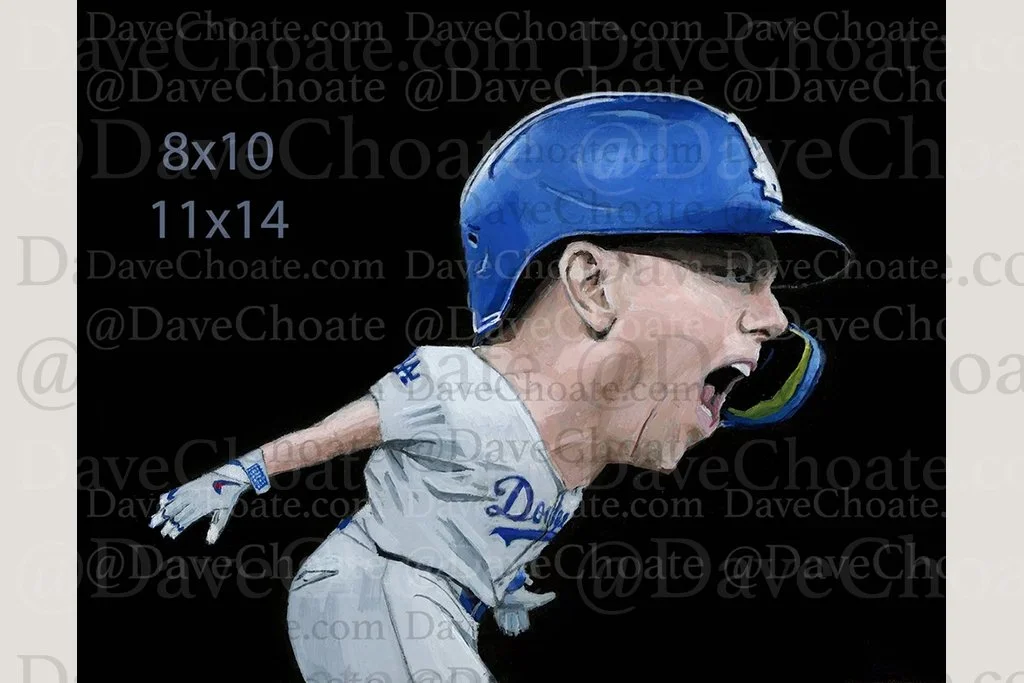 Will Smith, Los Angeles Dodgers, Game 7 World Series Home Run vs Toronto Blue Jays Champions Art Photo Print