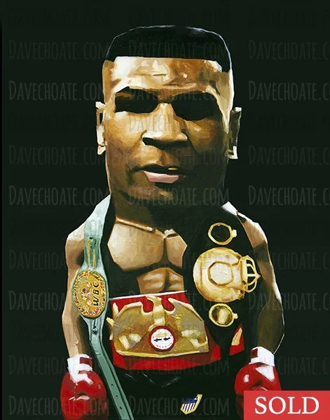 Mike Tyson. Measures 36x48
