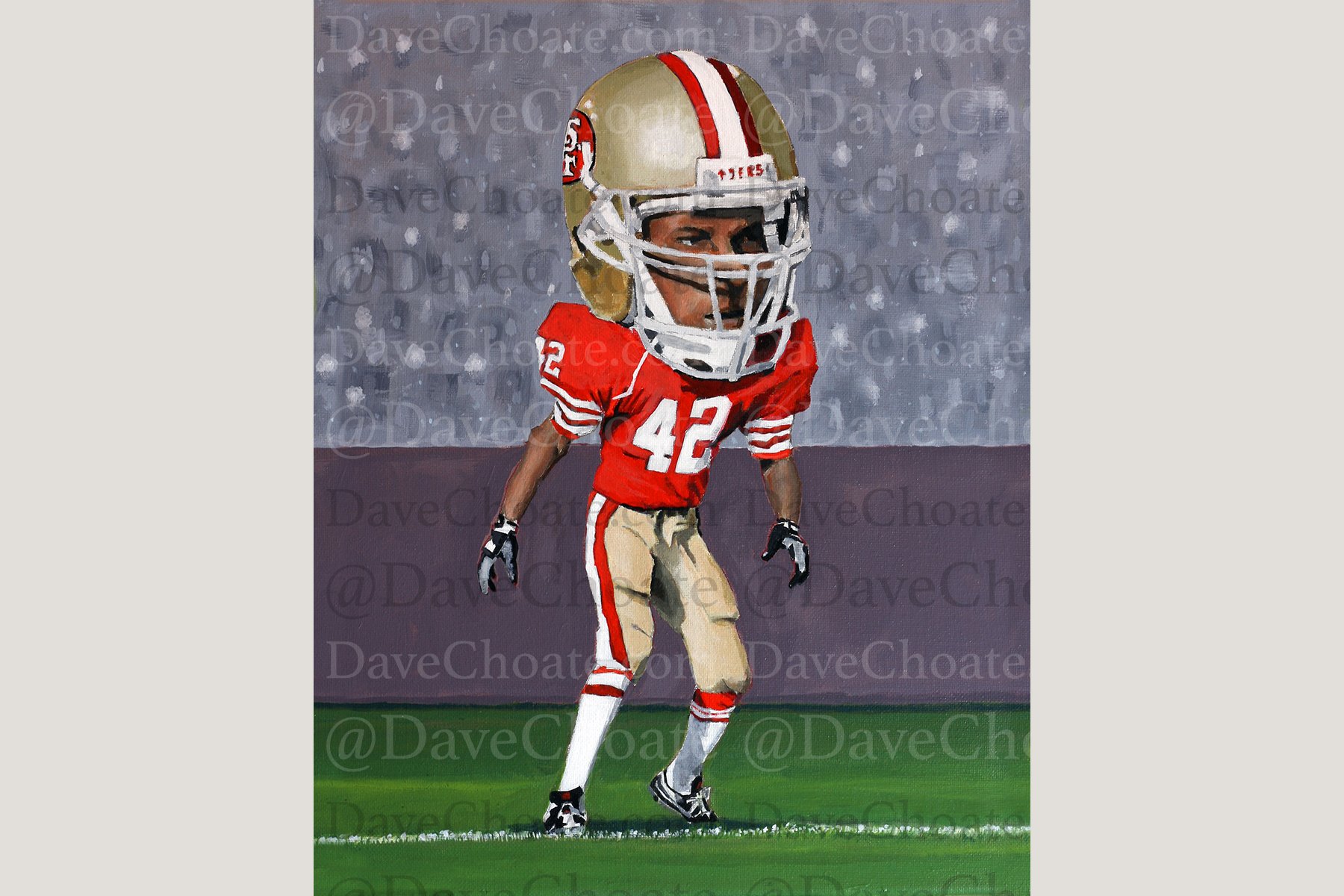 Ronnie Lott, San Francisco 49ers Art Photo Print From An Original Acrylic Painting