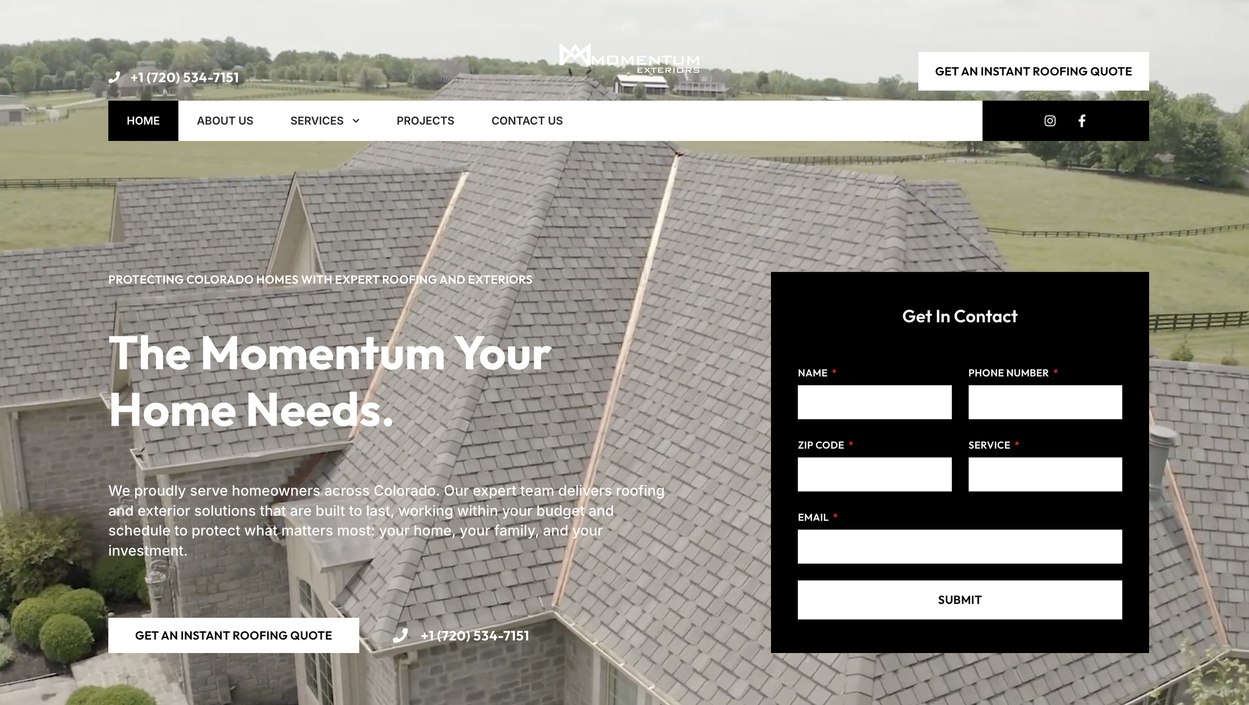 Roofing Service WordPress Website