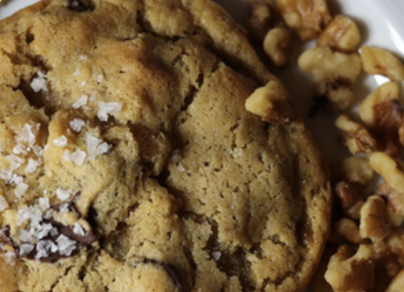 White Miso Walnut Chocolate Chip Cookie