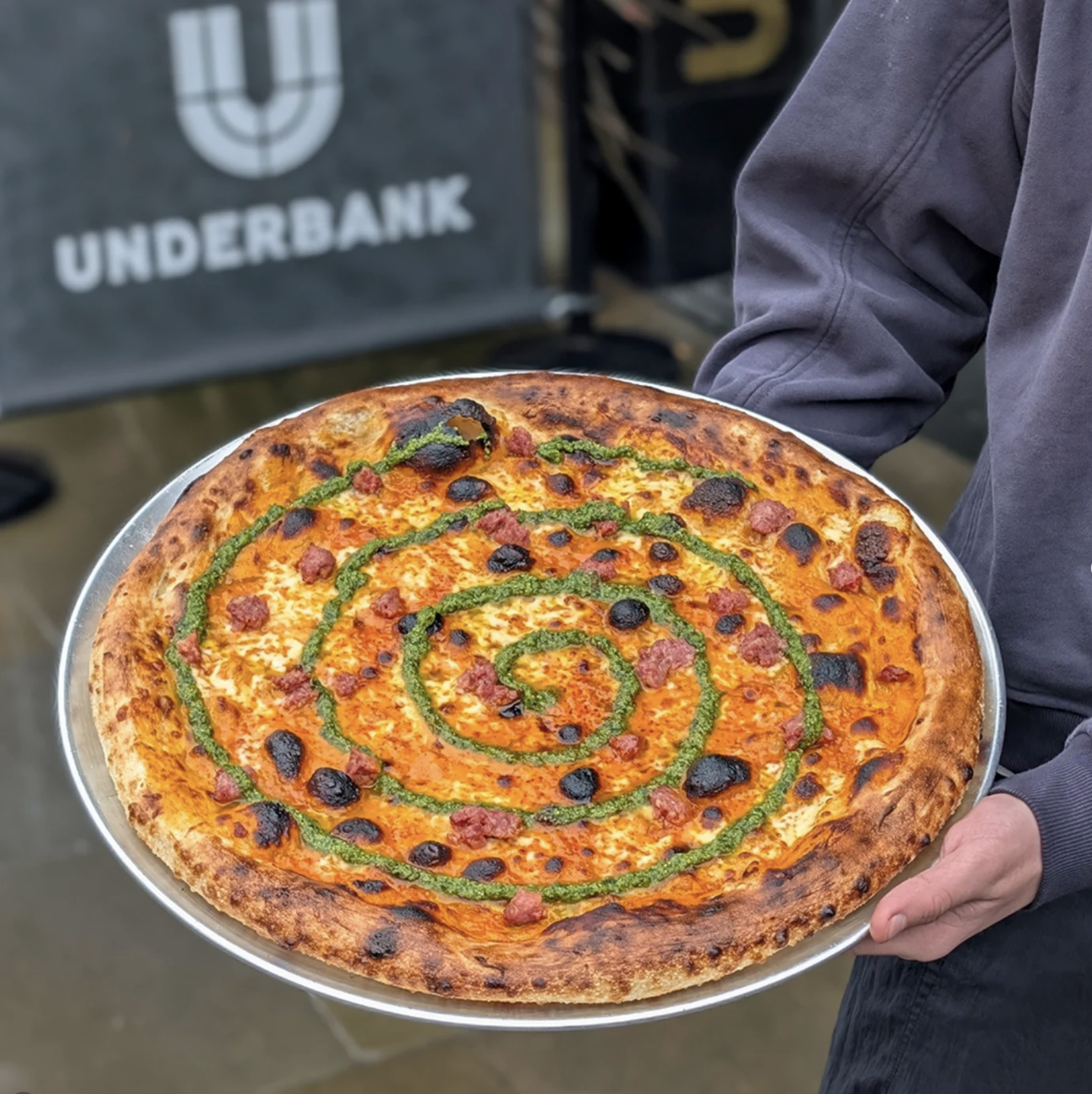 Sourdough pizza at Underbank