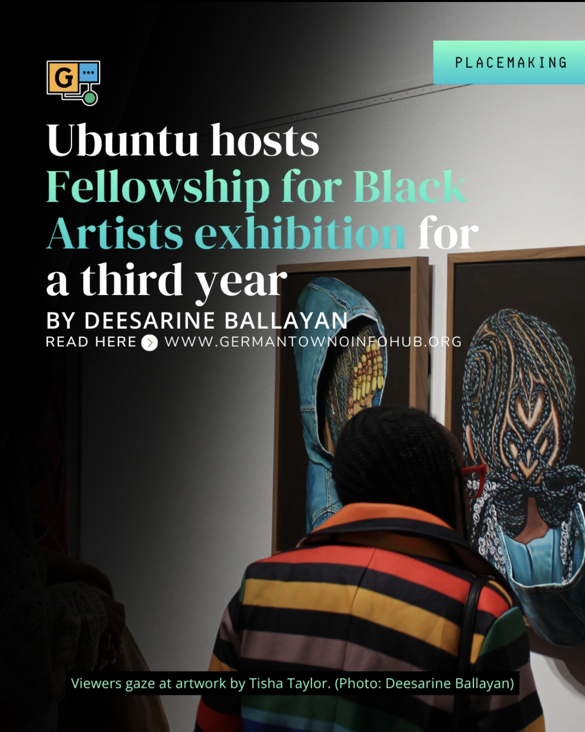 "Zakia M. Elliott, who had two pieces on display titled “She Came to Me Free” and “Anima Mundi: A ReIntegration,” is also a local environmental activist. She’s always been an artist, but has been trying to bring her artistic skills back to the forefr