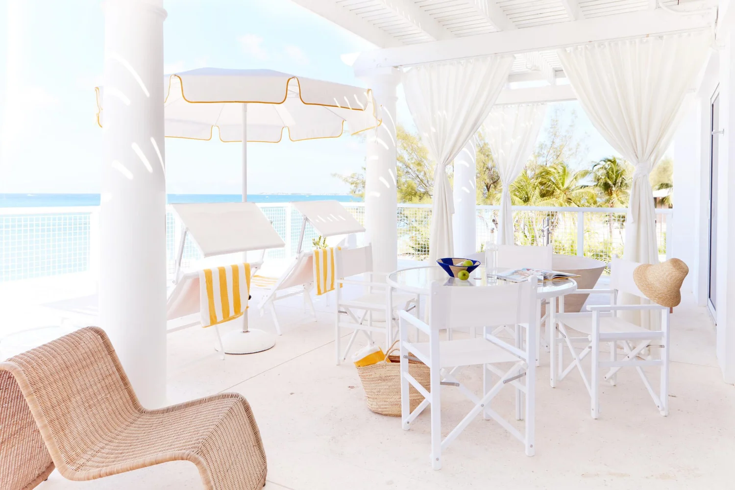 Palm Heights Grand Cayman balcony ocean view suite Seven Mile Beach