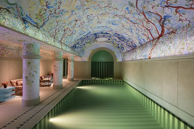 Le Grand Mazarin hotel lobby in Le Marais Paris, design-forward boutique hotel