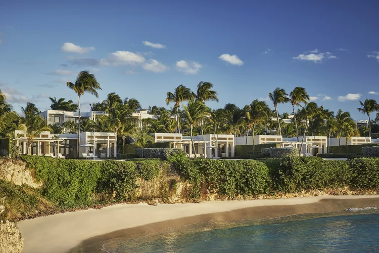 Four Seasons Anguilla resort between Meads Bay and Barnes Bay, luxury family beach resort