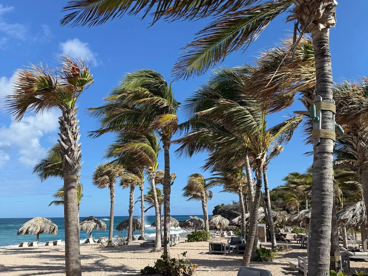St. Barth turquoise Caribbean water and coastline