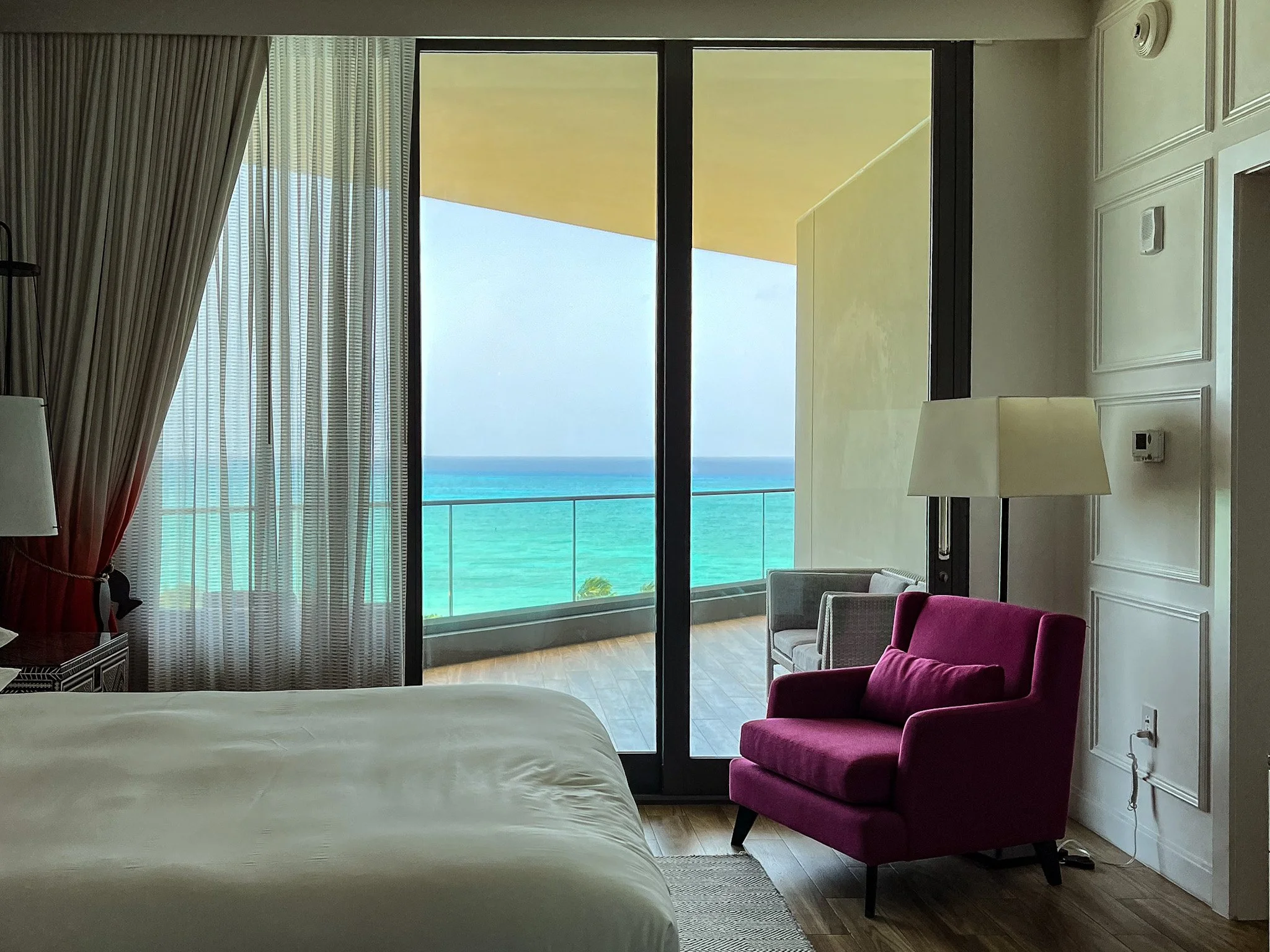 turquoise ocean view room at the kimpton seafire resort on grand cayman