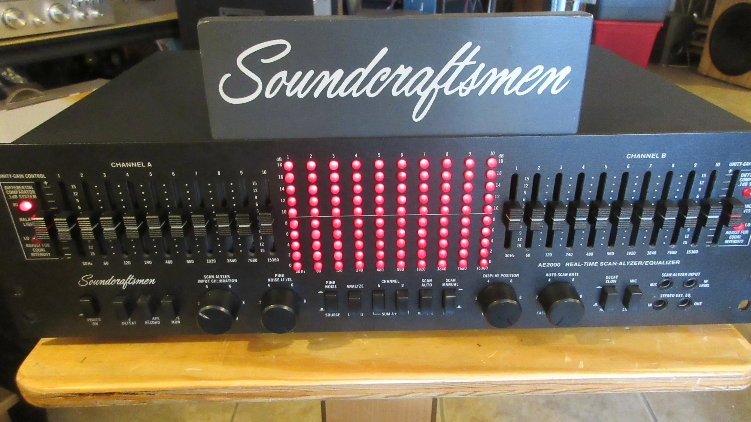 Soundcraftsmen AE2000 EQ & Analyzer *SERVICED* *NEW PARTS*