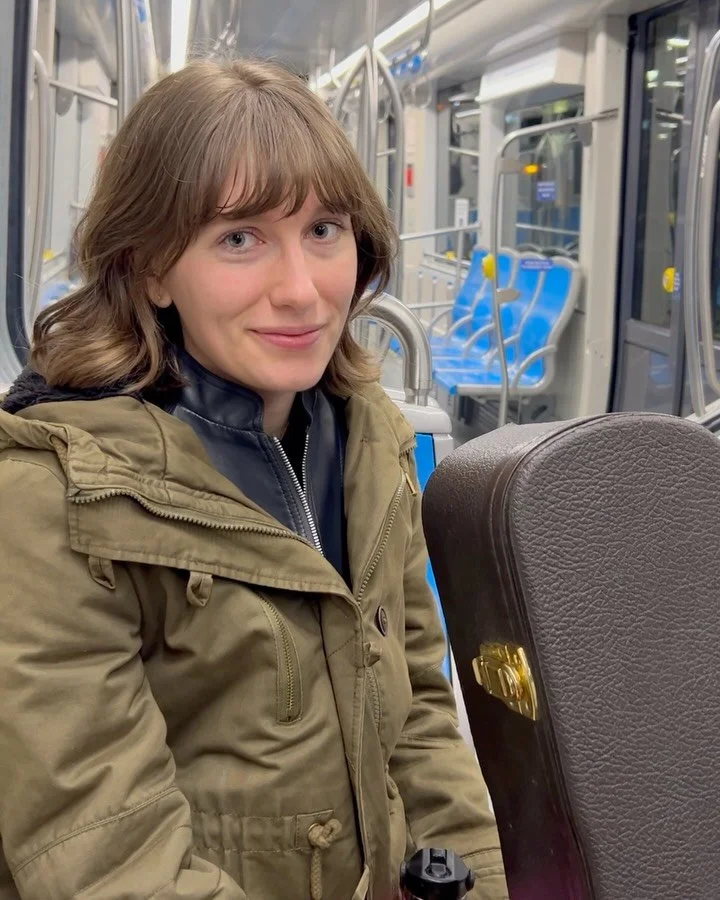 next week will be our 3rd time going to folk alliance!!! here are some vids from our first year when we fell in love with the chaos and sleep deprivation:,) can&rsquo;t wait to do it again in NOLA this year🥳 little poster on the end of our private s