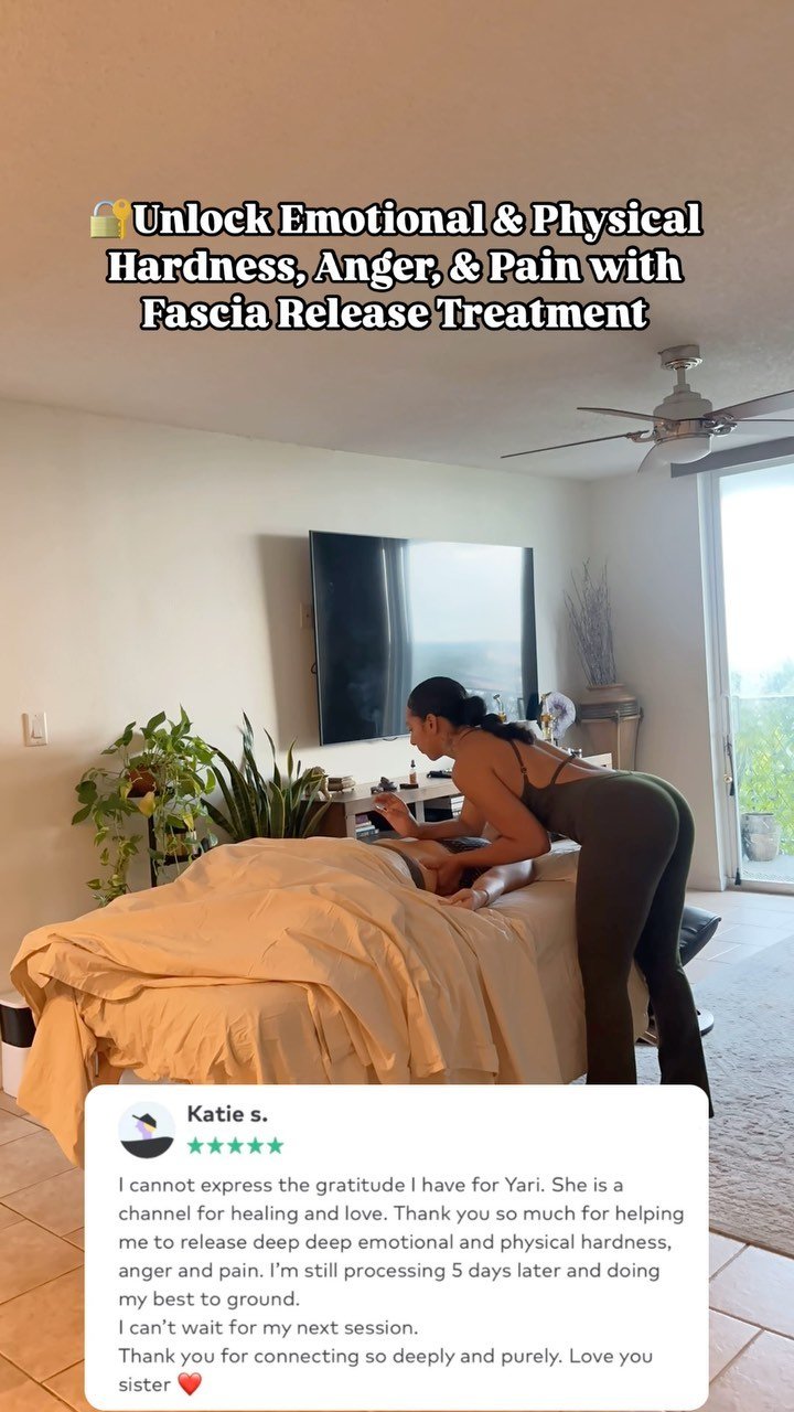 💕#testimonytuesday Unlock deeply rooted Emotional and Physical Hardness, Anger, and Pain with Fascia Release Treatment 🔐✨
💕 Feel, Peel, & Heal 🫶🏽
💕Through fascia release, we target connective tissues, loosening physical, mental, emotiona