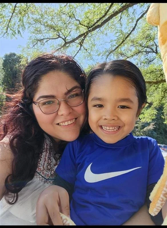 Susana and her son