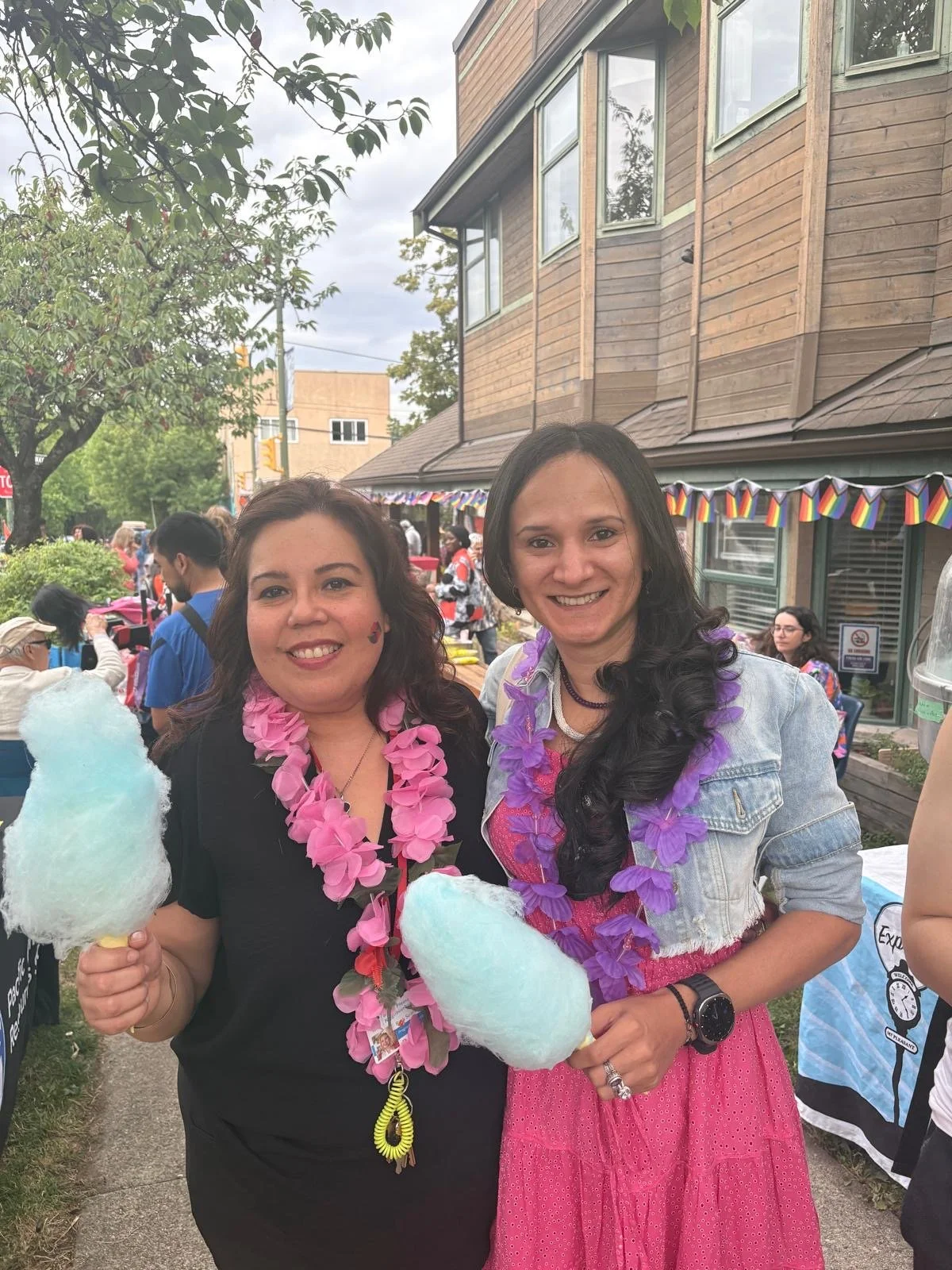 Ruth and a friend at MPNH PRIDE BBQ 2025