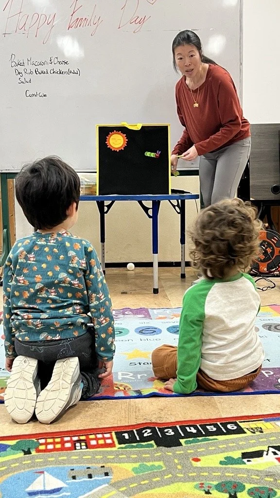 Karen, doing circle time during Family Day Lunch at MPNH 2026