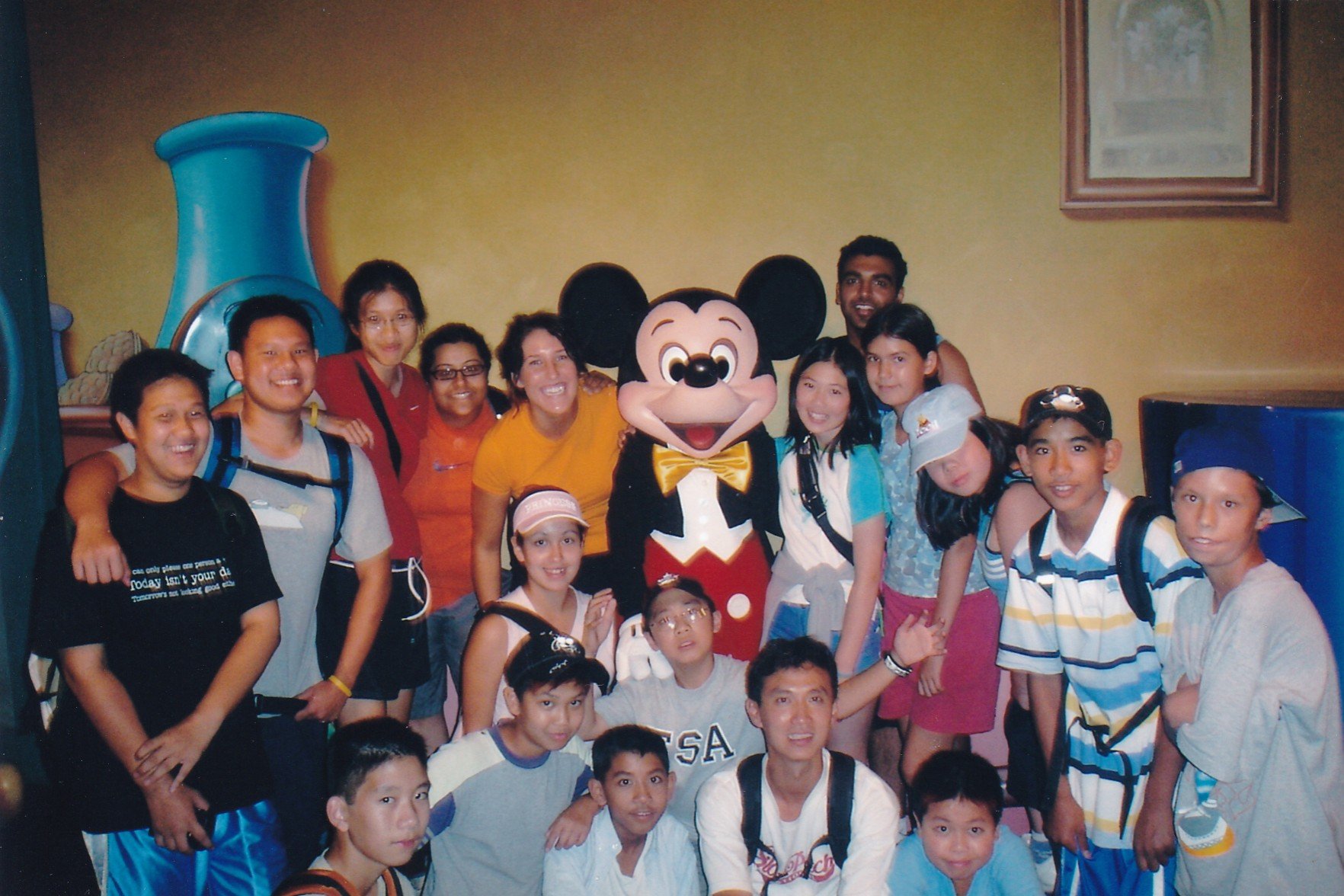Romy with Disneyland group