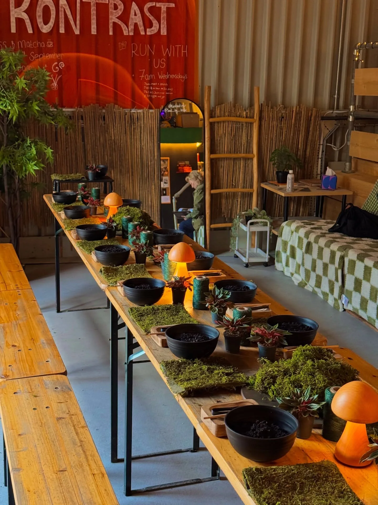 Biggest thank you to everyone who attended our Moss & Matcha: Kokedama Workshop yesterday!🌿✨ We had such a great fun getting to know everyone and see your creations come to life.🤩
Huge shoutout to @kontrast.mcr for hosting our workshop too!! T