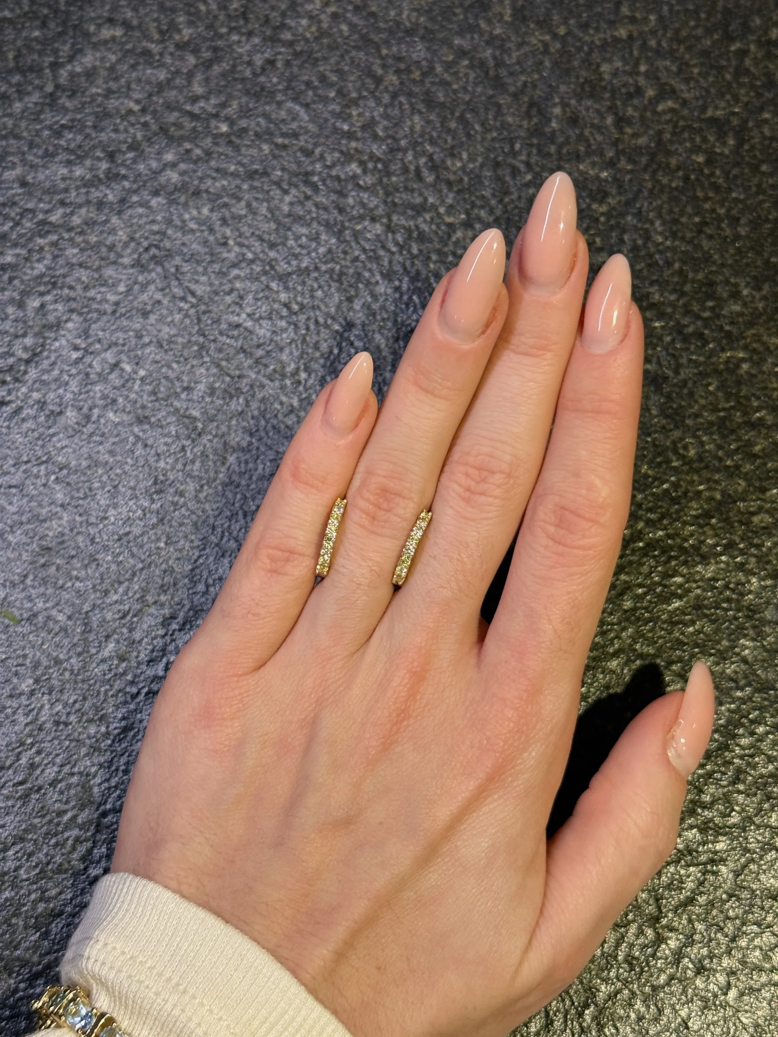 Yellow Lab Diamond Hoops