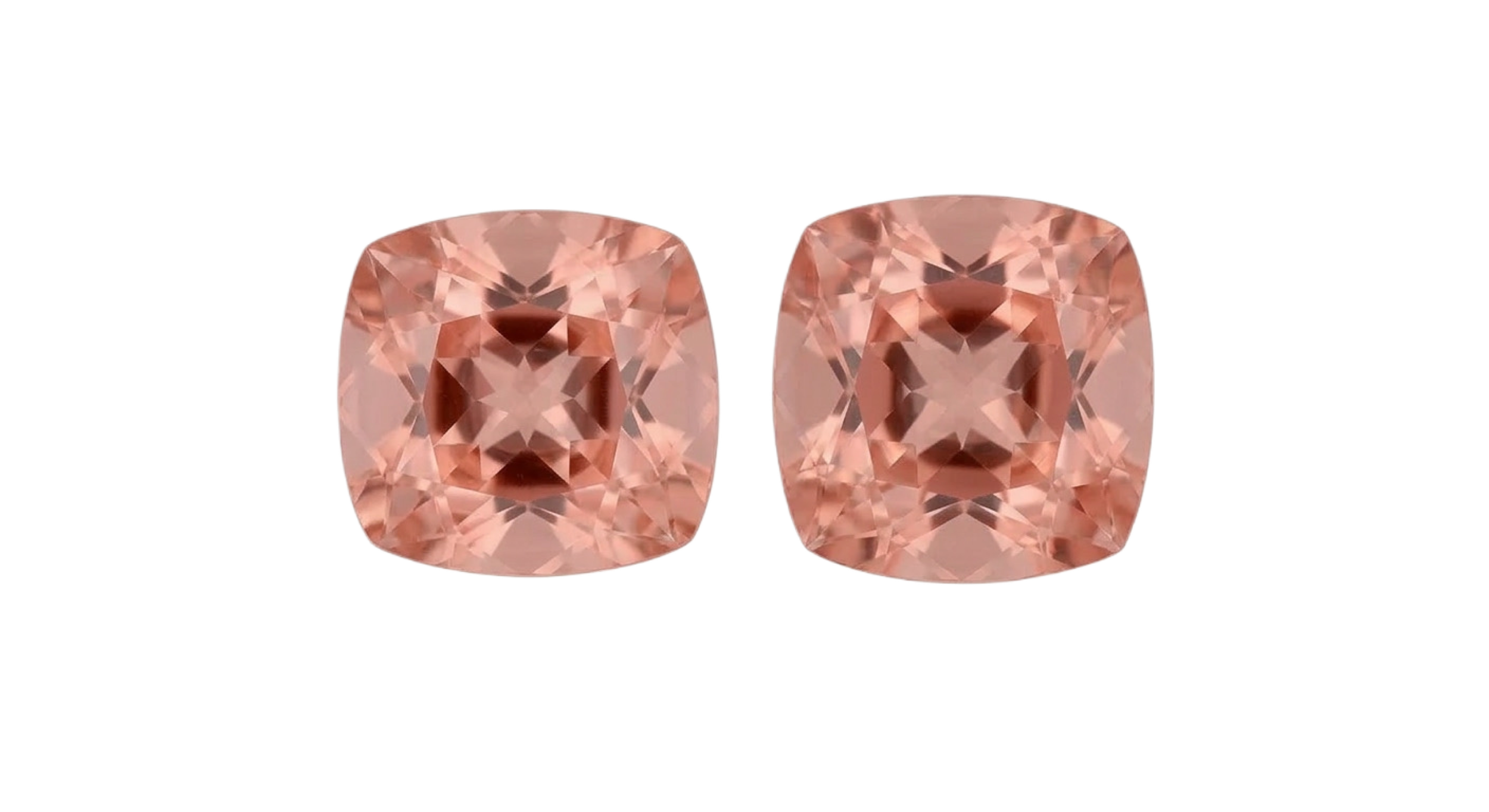 2.35cttw Pair of Peach Tourmalines