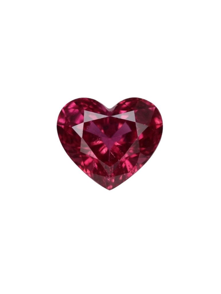 2.7ct Rhodolite Heart Garnet