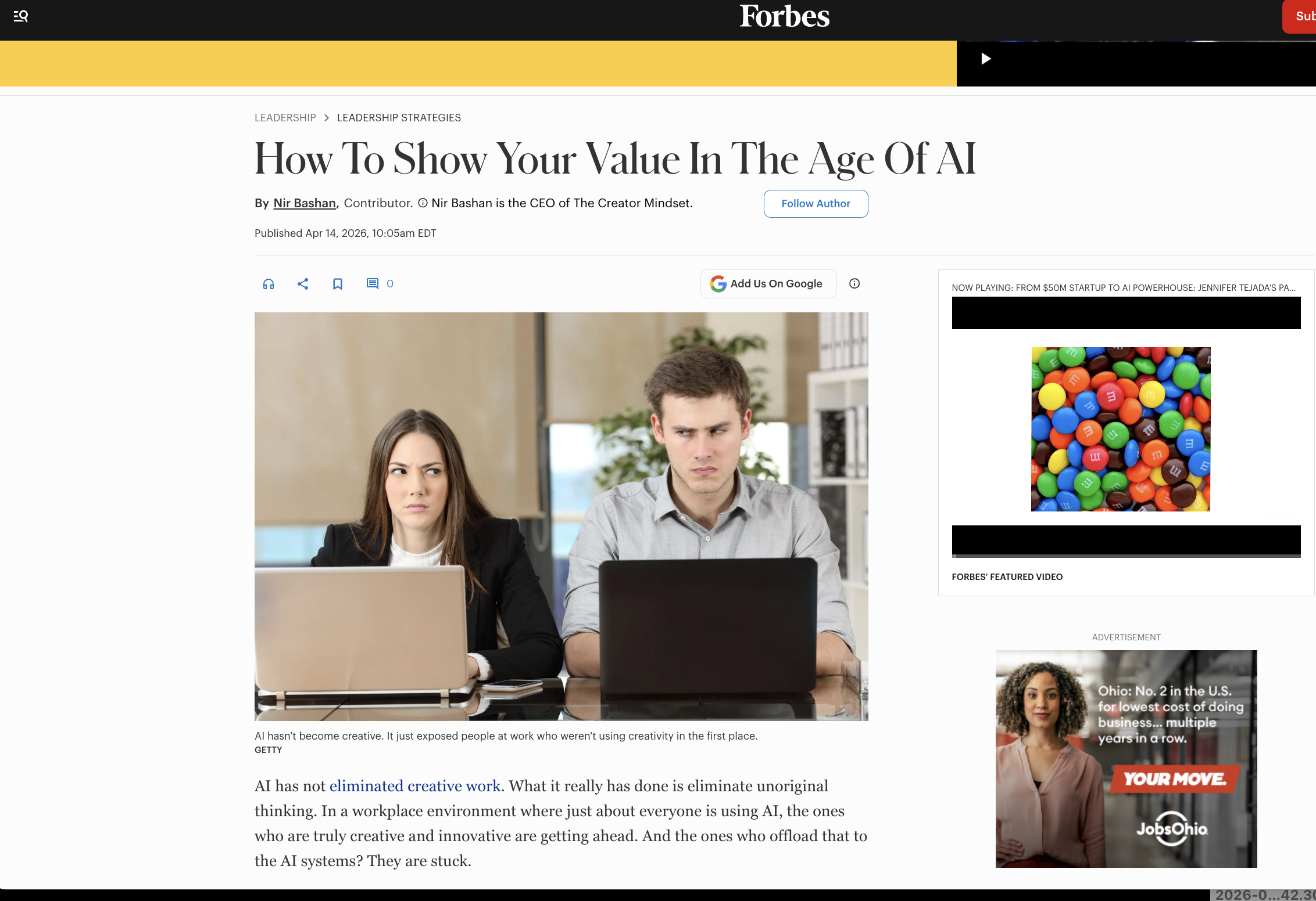 How To Show Your Value In The Age Of AI