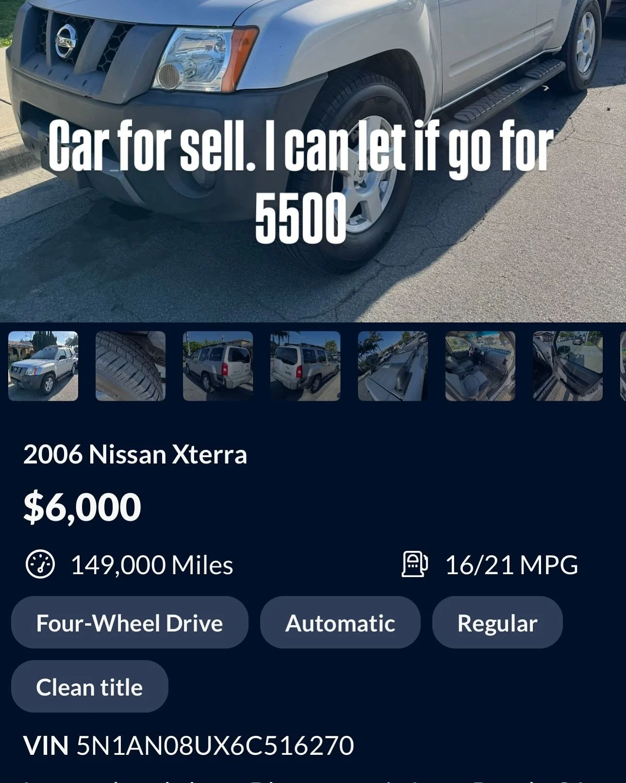 Who needs a new car.  5500 if you go to me. 💜🙏