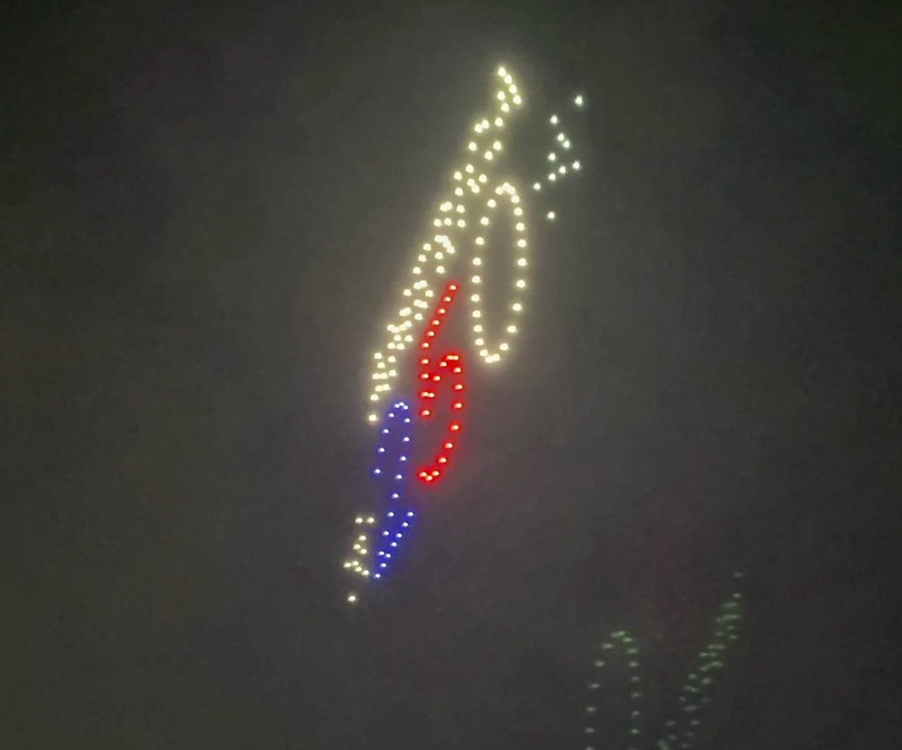 Drone show in Greenville, Texas