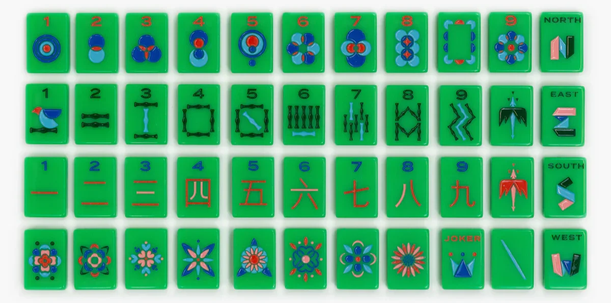 Mahjong Tiles Green Dallas Mahjong