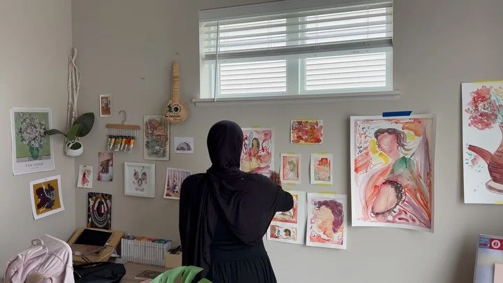 The artist creates through it all through confusion, pain, sadness, and even excitement.
This month has come to an end, and honestly, I&rsquo;m relieved. My art-making felt turbulent, like I was forcing the story instead of letting it unfold. I wasn&