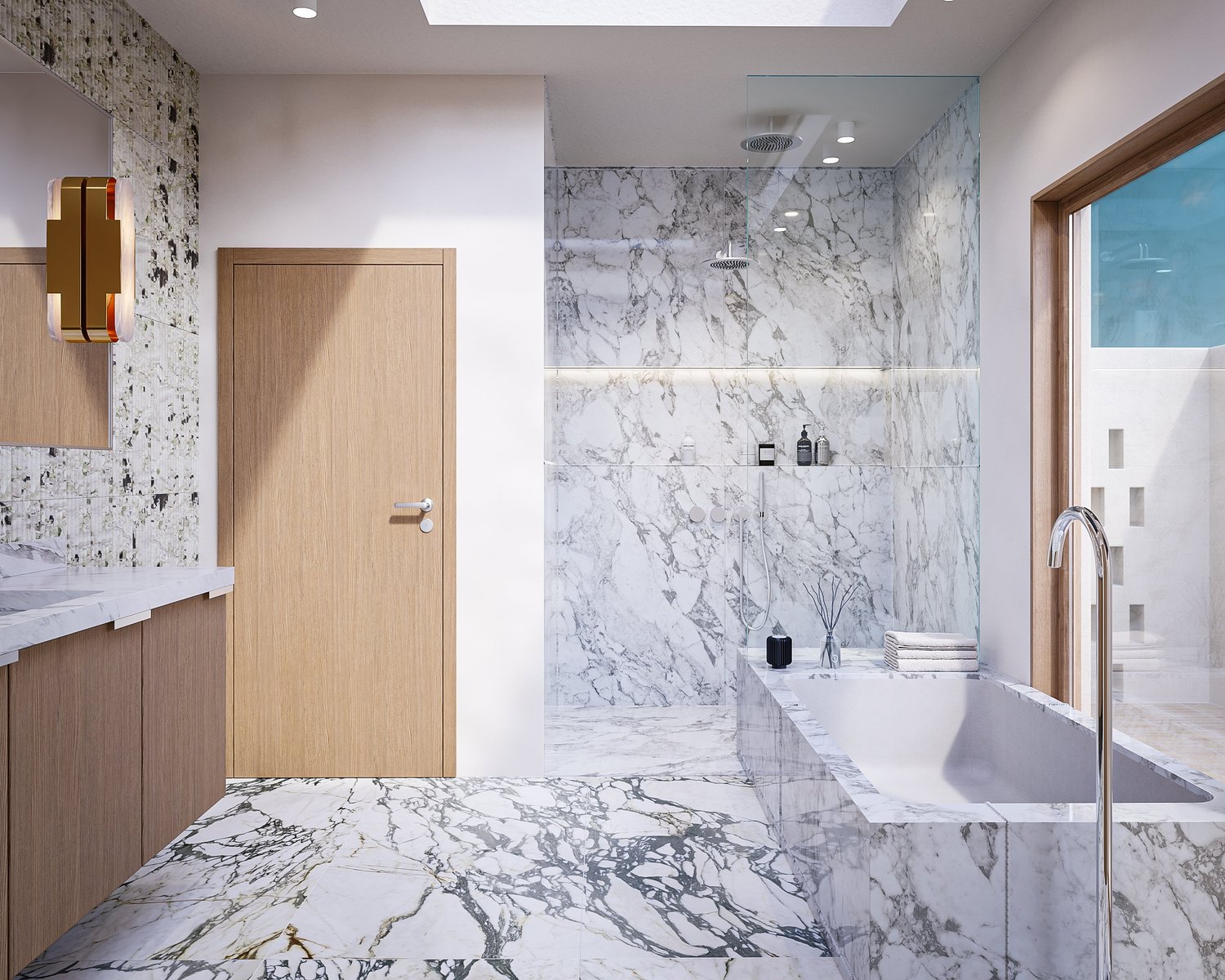 Courtyard House — bathroom