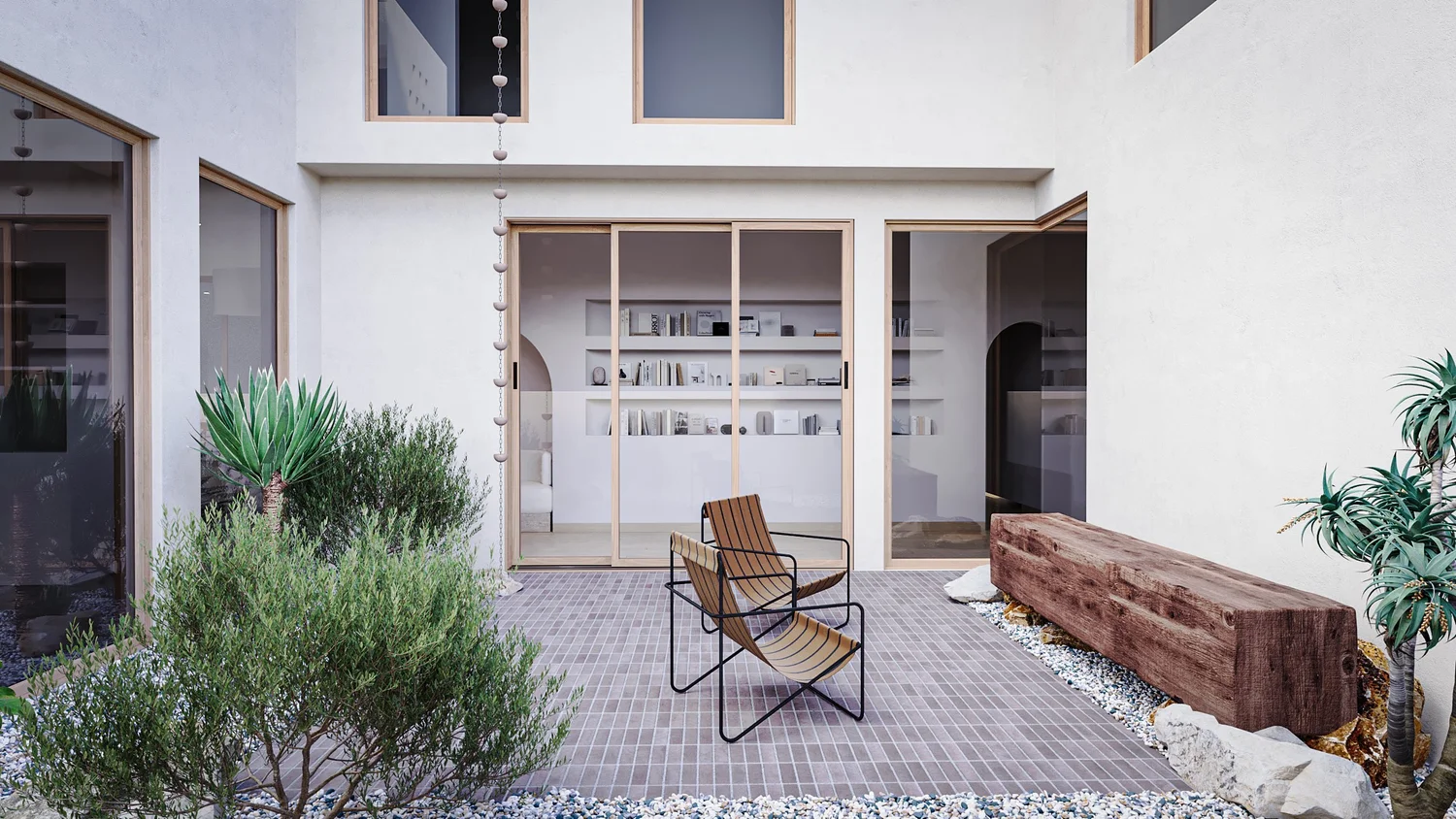 Courtyard House — interior
