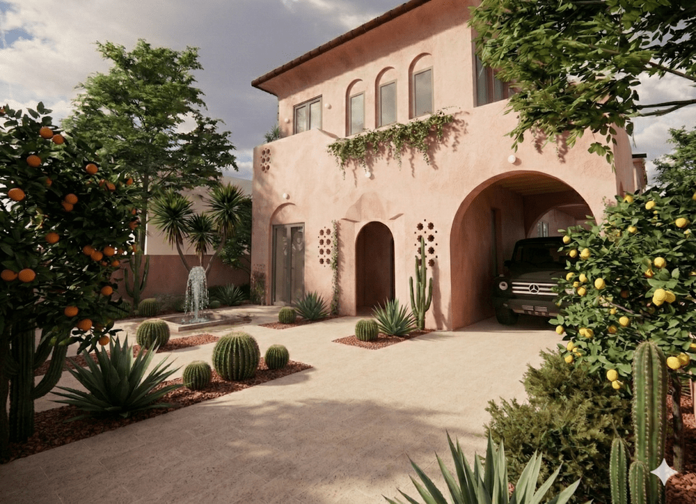 Galloway Rebuild — ground-up Spanish Revival single family home in Pacific Palisades by Matter Architecture, currently in construction.