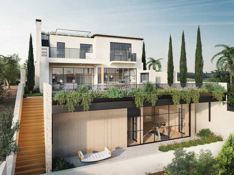 Mount Holyoke Rebuild — ground-up single family home in Pacific Palisades, Los Angeles by Matter Architecture, currently in construction.