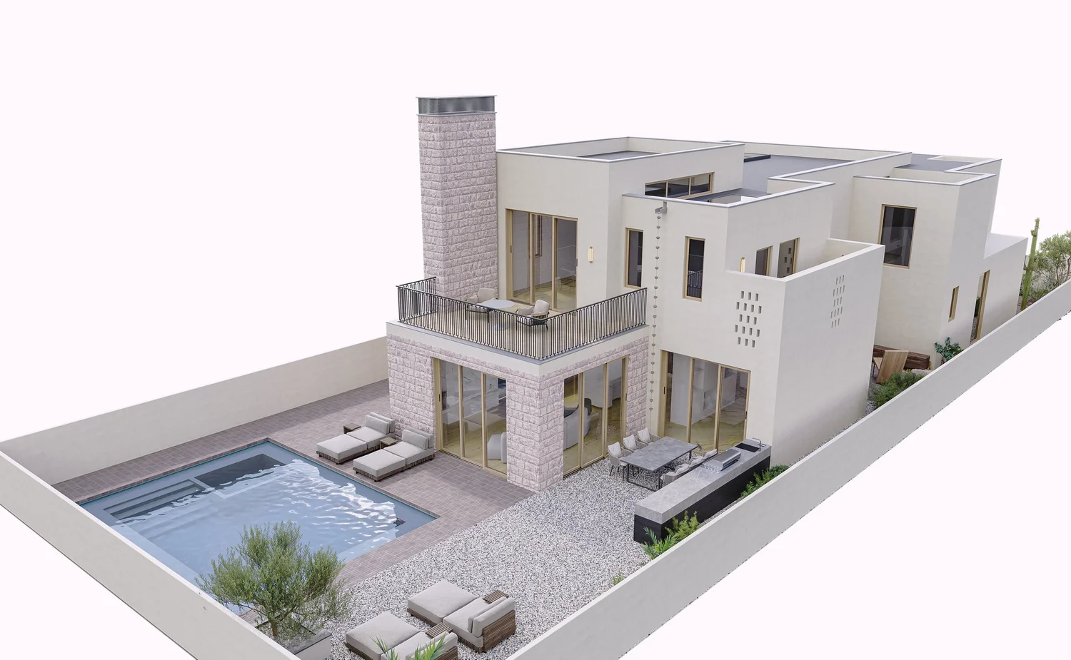 Courtyard House — interior