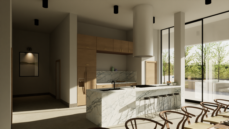 Villa Olio, Montenegro — ground-up single family home kitchen, additional project rendering.