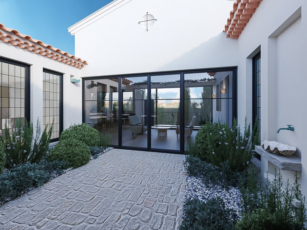 Castellammare Rebuild, Pacific Palisades — ground-up single family home overlooking the Pacific, additional project photograph.