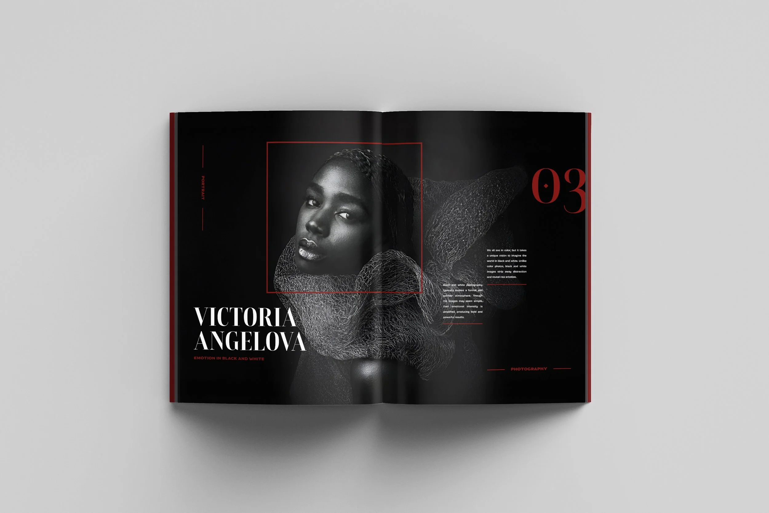 Victoria Angelova, Black and White Photography - Magazine