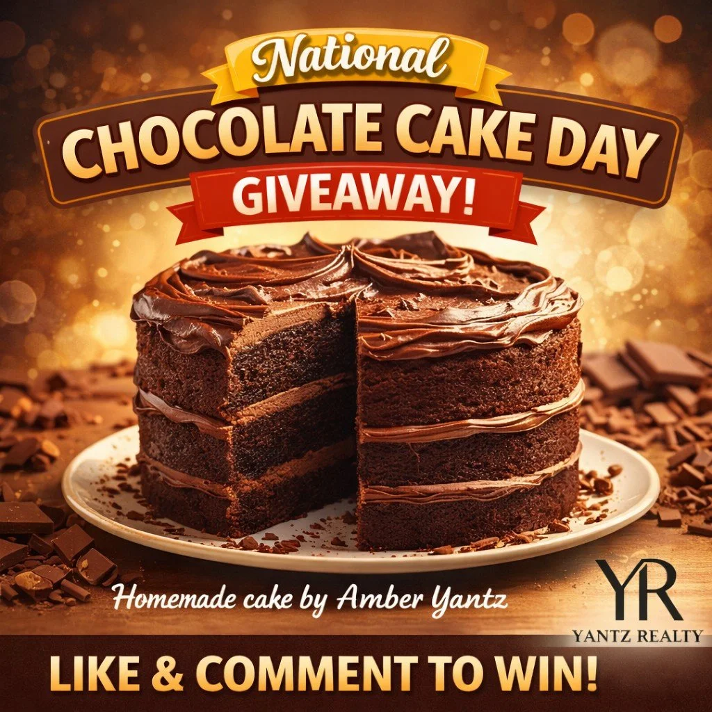 🍫🎂 Chocolate lovers,  this one&rsquo;s for you! 🎂🍫

National Chocolate Cake Day is coming up this Tuesday the 27th, and we&rsquo;re celebrating the best way we know how&hellip; with cake.

Before Yantz Realty, our Broker &amp; Owner Amber Yantz w