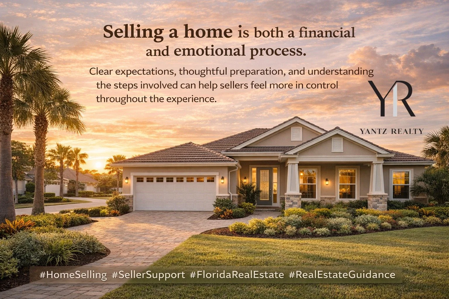 Selling a home is both a financial and emotional process.

Clear expectations, thoughtful preparation, and understanding the steps involved can help sellers feel more in control throughout the experience.

#HomeSelling #SellerSupport #FloridaRealEsta