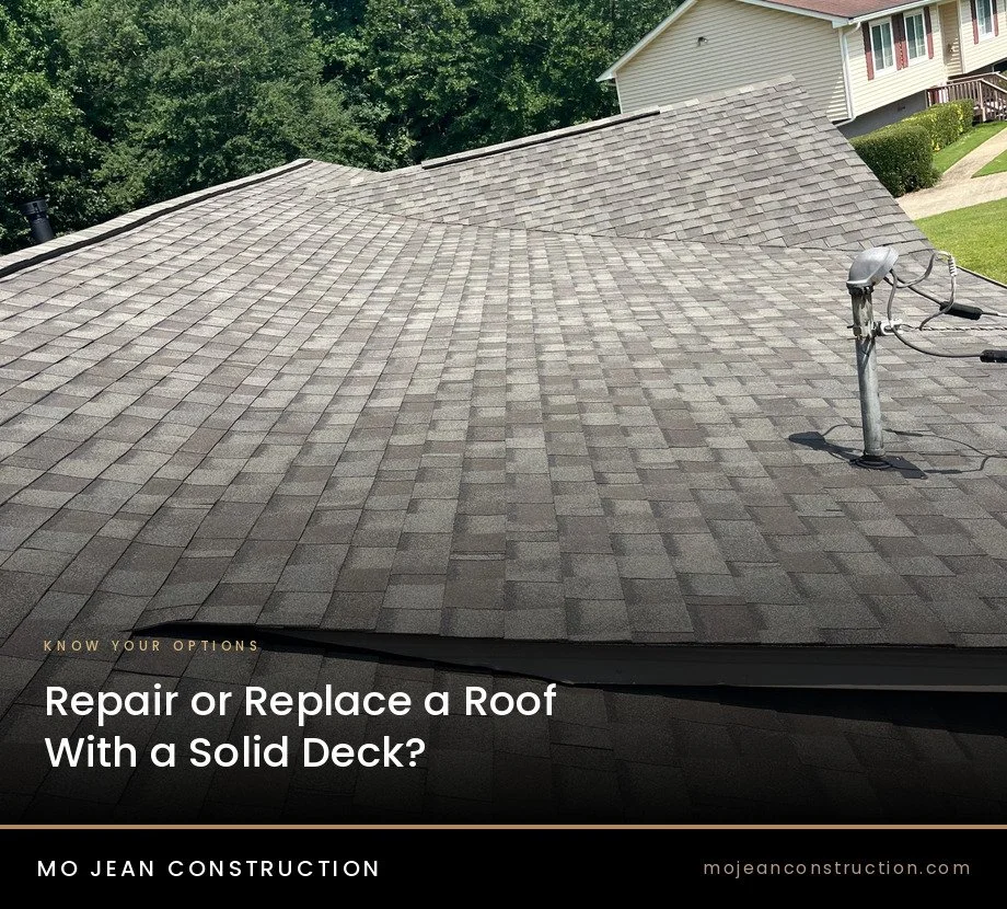 Roof Repair or Replacement With a Solid Deck: How to Make the Call