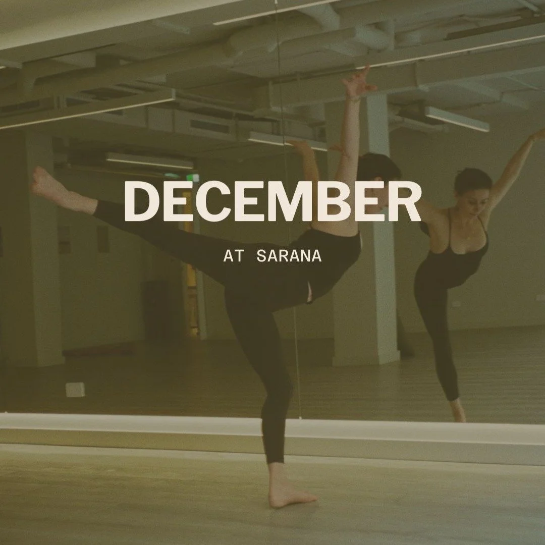December at Sarana arrives with movement, warmth, and a few things worth slowing down for. Summer's (basically) here, Bondi is glowing, and your mat is calling. Come flow with us 🤍

LIVE DJ HOLIDAY FLOW | SAT DEC 6
9am &bull; Vinyasa Dynamic w/@dj_j