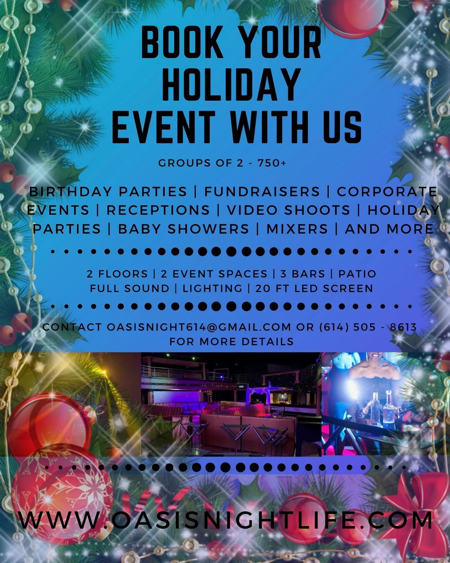 It&rsquo;s Holiday Season! Book Your Event With Us To Wow Your Guest And Transport Them In A World Of Holiday Magic!! Contact Us Today So We Can Assist You With Your Event Needs 🦃🎄🎉🎊🏮⛄️